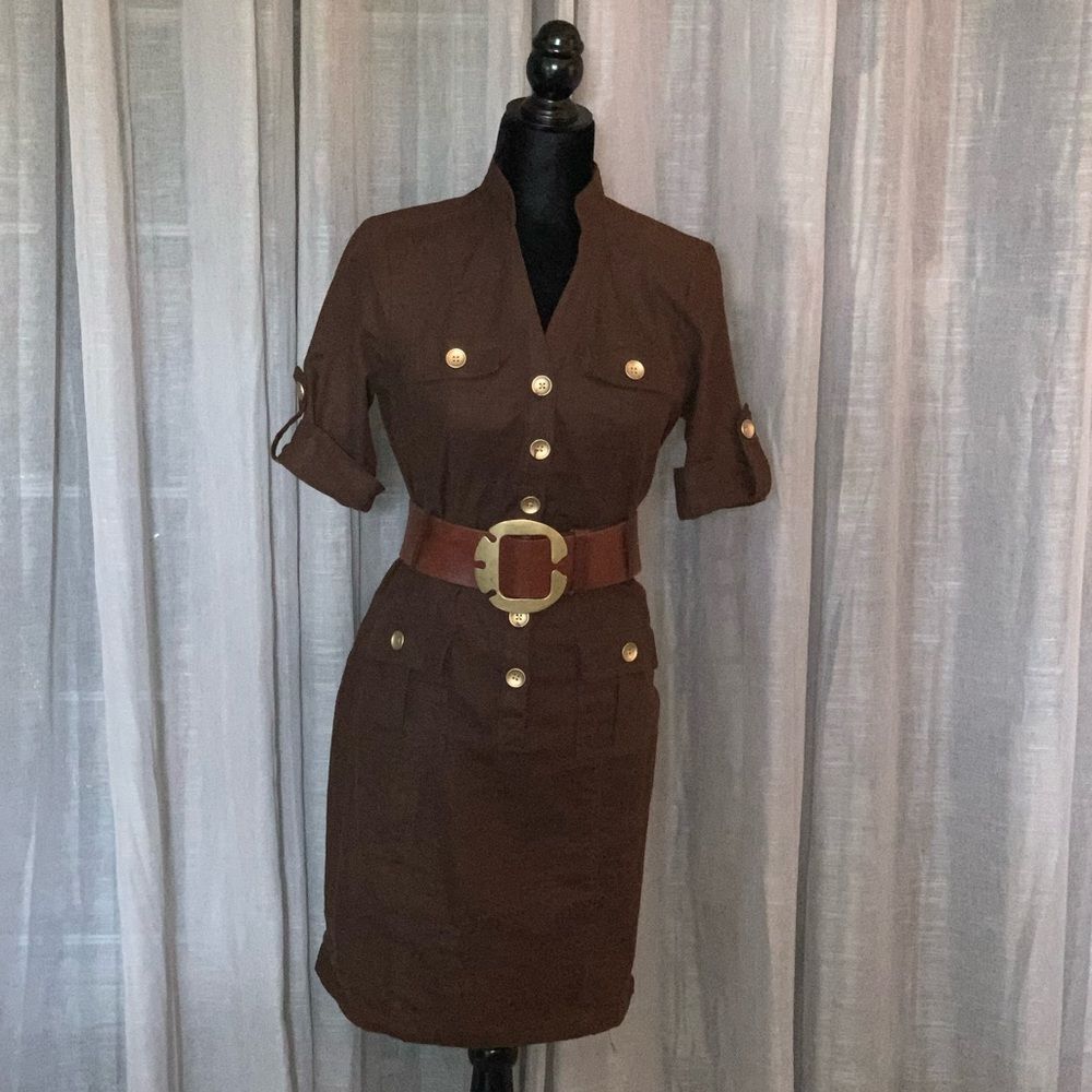 New York and Company Brown Dress